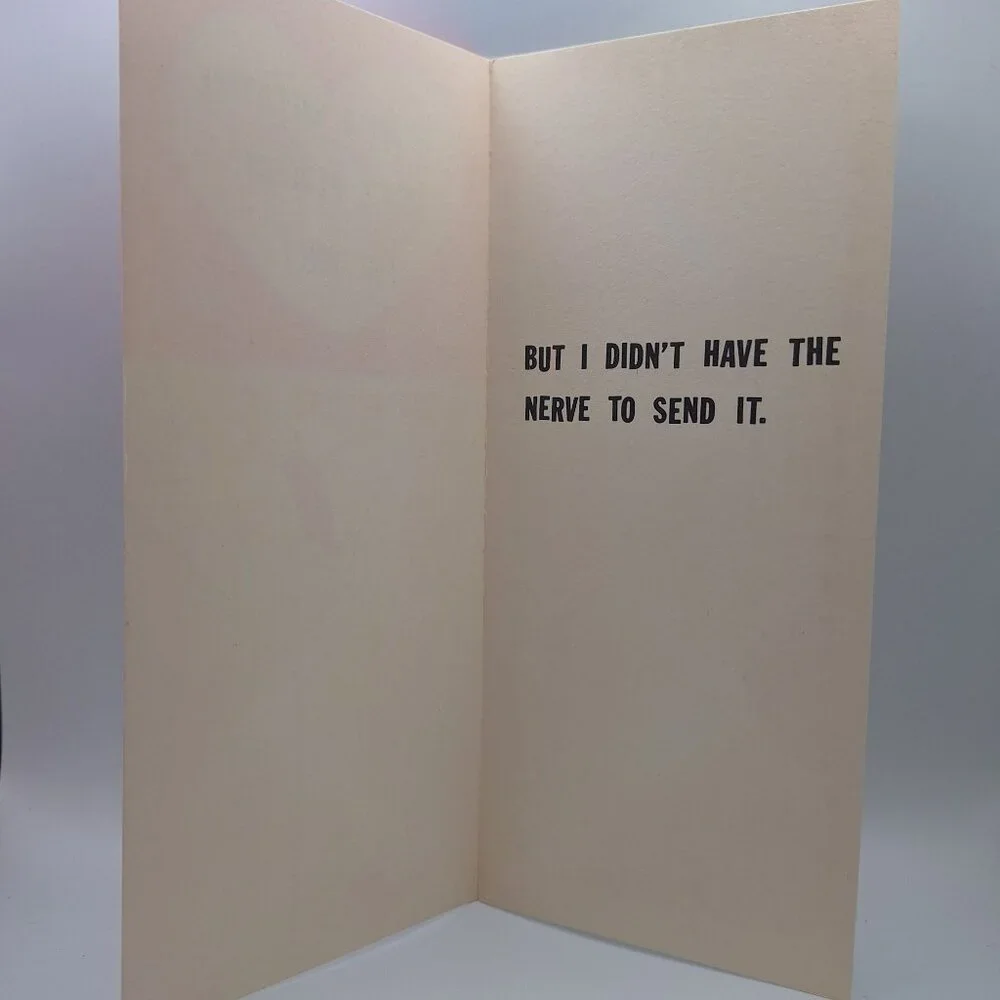 Hallmark Vintage Funny Valentine Card‎ Humor Message Contemporary Design